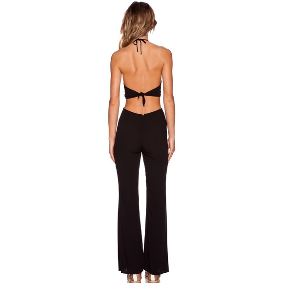 For Love & Lemons Summer Love Black Jumpsuit - Picture 4 of 4